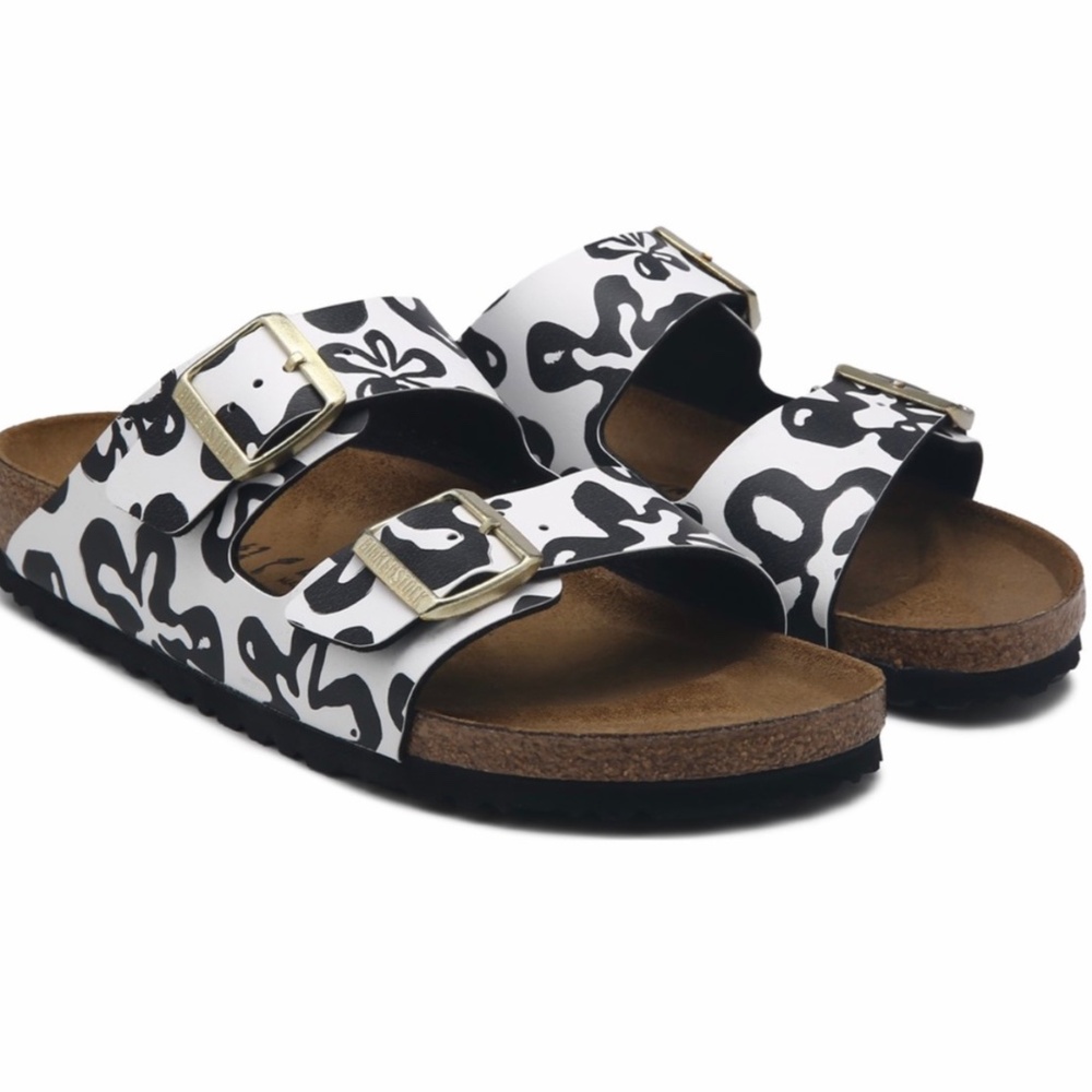 Brand new in box womens Arizona Blooms Birkenstock Narrow 38 - Picture 8 of 8